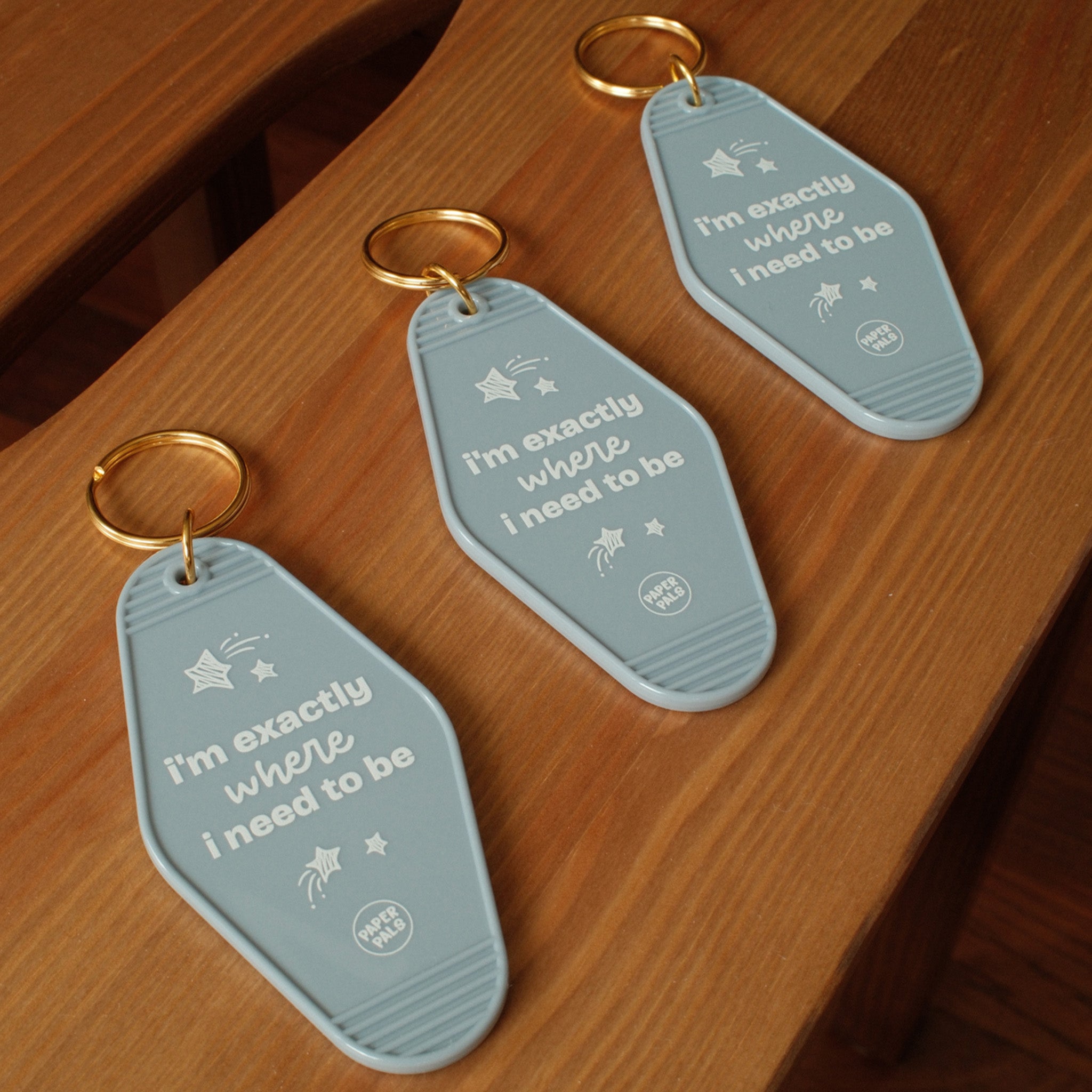 I'm Exactly Where I Need to Be – Motel Keychain