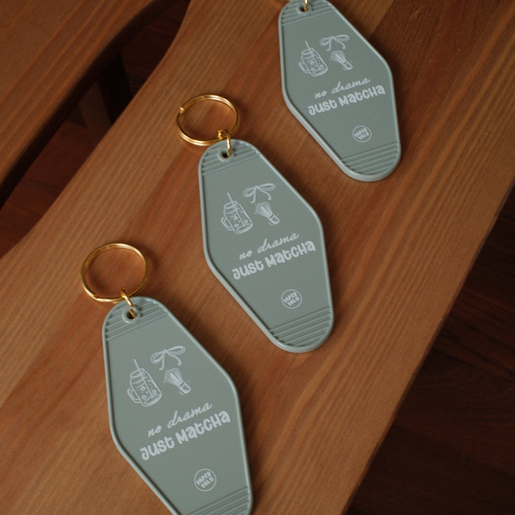 No Drama Just Matcha – Motel Keychain