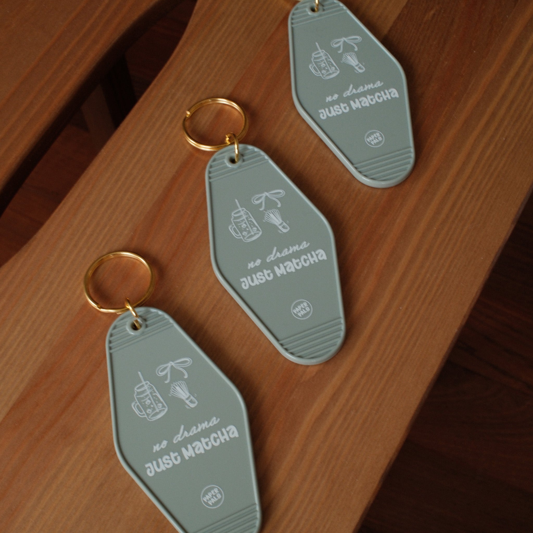 No Drama Just Matcha – Motel Keychain
