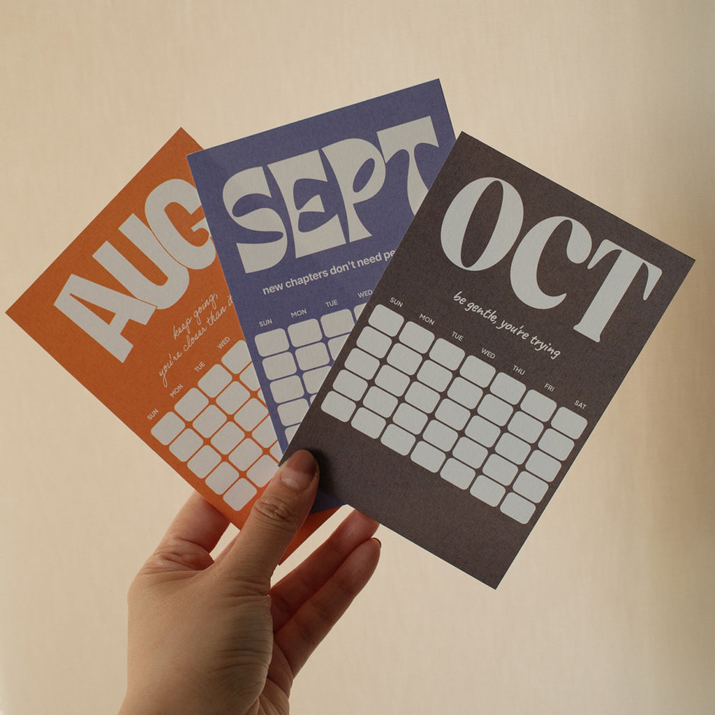 Type Calendar | Desk Calendar