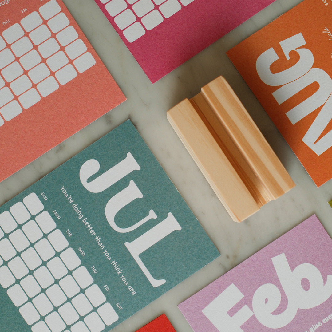 Type Calendar | Desk Calendar