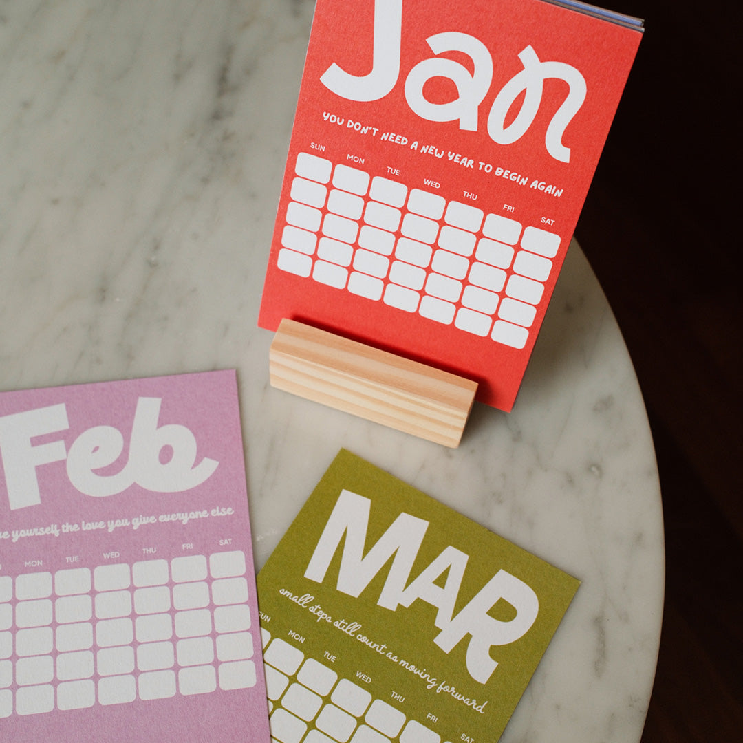 Type Calendar | Desk Calendar